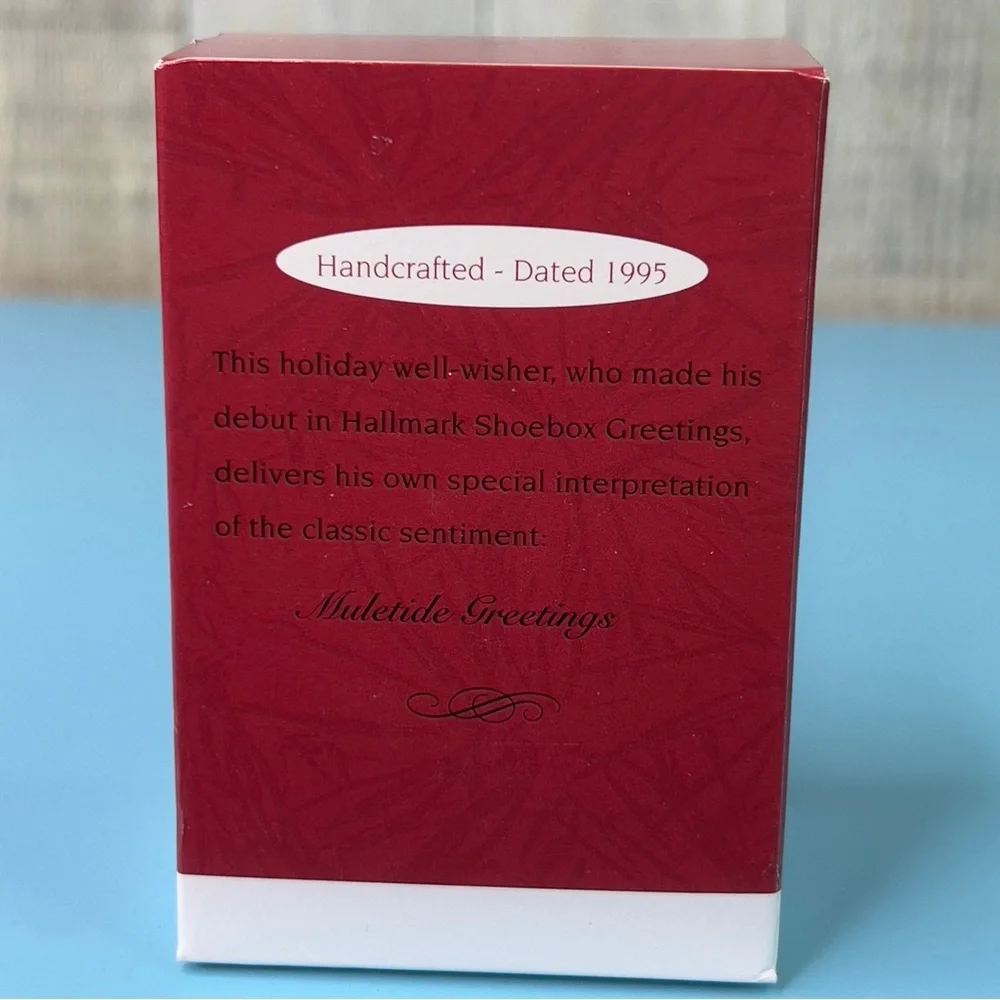 Hallmark Keepsake Ornament 1995 Muletide Greetings Handcrafted Dated
